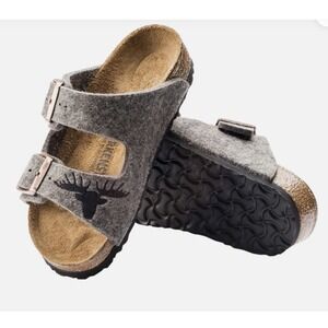 Birkenstock‎ Arizona Kids Gray Elk Felt Sandals US Size K13 EU 31 Buckle